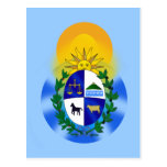 Uruguay coat of Arms glow image Post Card