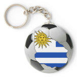 Uruguay futbol keychains
