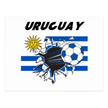 Uruguay Futbol Stationery Postcard