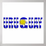 Uruguay Sun Logo flag of Uruguay logo posters
