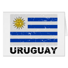 Uruguay Vintage Flag Cards