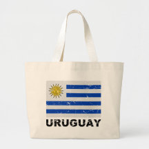 Uruguay Vintage Flag Tote Bag