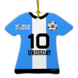 Uruguay World Cup Soccer Jersey Ornament