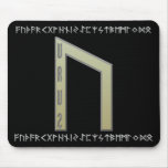Uruz Rune gold mousepads