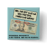 US 20 dollar bill Federal Reserve Pin
