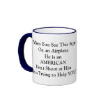 US Air Service Warning Leaflet mugs