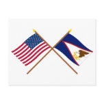 US and American Samoa Crossed Flags