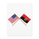 US and Angola Crossed Flags