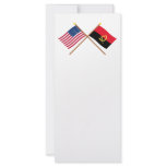 US and Angola Crossed Flags rack cards