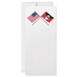 US and Antigua & Barbuda Crossed Flags rack cards