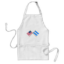 US and Argentina Crossed Flags Apron