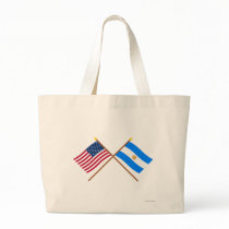 US and Argentina Crossed Flags Bags