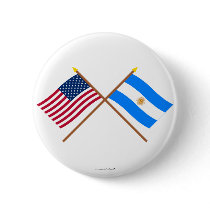 US and Argentina Crossed Flags