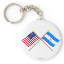 US and Argentina Crossed Flags