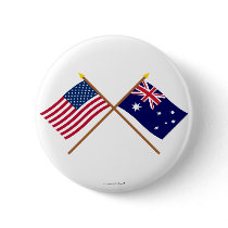 US and Australia Crossed Flags