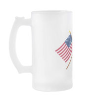 US and Australia Crossed Flags Mugs