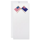 US and Australia Crossed Flags rack cards