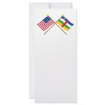 US and Central African Republic Crossed Flags rack cards
