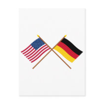US and Germany Crossed Flags