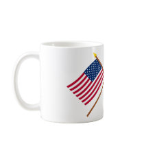 US and Ghana Crossed Flags Mugs
