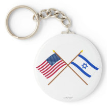 US and Israel Crossed Flags