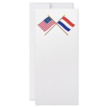 US and Netherlands Crossed Flags rack cards