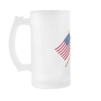 US and Ohio Crossed Flags Coffee Mugs
