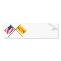 US and South Vietnam Crossed Flags