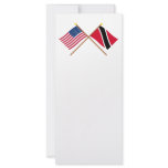 US and Trinidad & Tobago Crossed Flags rack cards