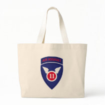 US Army 11th Airborne Div Air Assault Insignia Canvas Bag