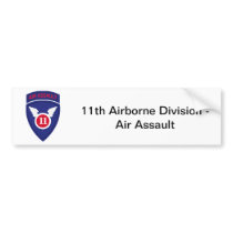 US Army 11th Airborne Div Air Assault Insignia Bumper Stickers