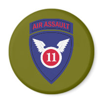 US Army 11th Airborne Div - Air Assault Insignia Fridge Magnets