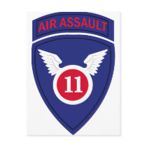 US Army 11th Airborne Div Air Assault Insignia Post Cards