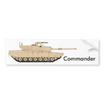US Army M1A1 Abrams Bumper Sticker