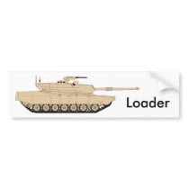 US Army M1A1 Abrams Bumper Stickers