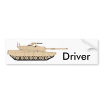 US Army M1A1 Abrams Bumper Sticker