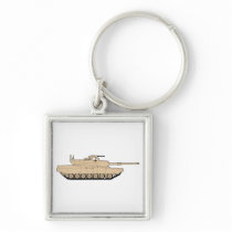 US Army M1A1 Abrams Main Battle Tank Keychains