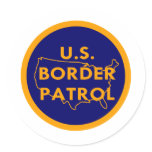 US Border Patrol  #2002 Round Stickers