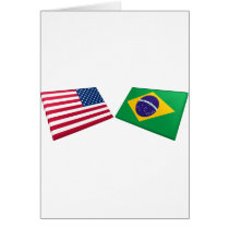 US & Brazil Flags