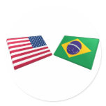US & Brazil Flags