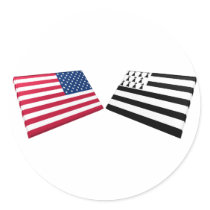 US & Brittany Flags