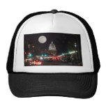 US Capitol Building at night with full moon Mesh Hats