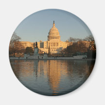 US Capitol Building Sunset Refrigerator Magnet