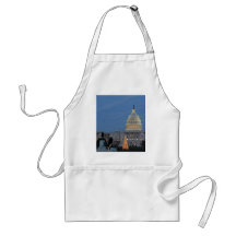 US Capitol celebrating Christmas photo Aprons