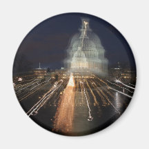 US Capitol celebrating Christmas photo Magnets