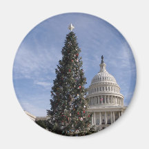 US Capitol Hill christmas tree Fridge Magnet