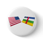 US & Central African Republic Flags buttons
