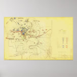 US Civil War Battle of Stones River Historic Map Posters