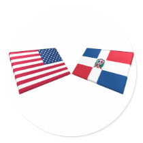 US & Dominican Republic Flags