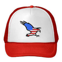 US Eagle Outline Trucker Hats